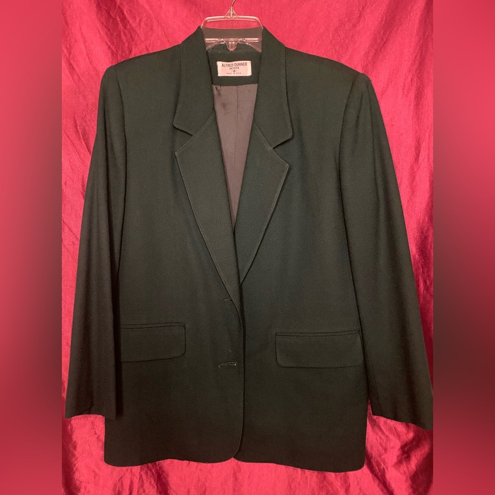 Alfred Dunner Petite Black Blazer Size 8